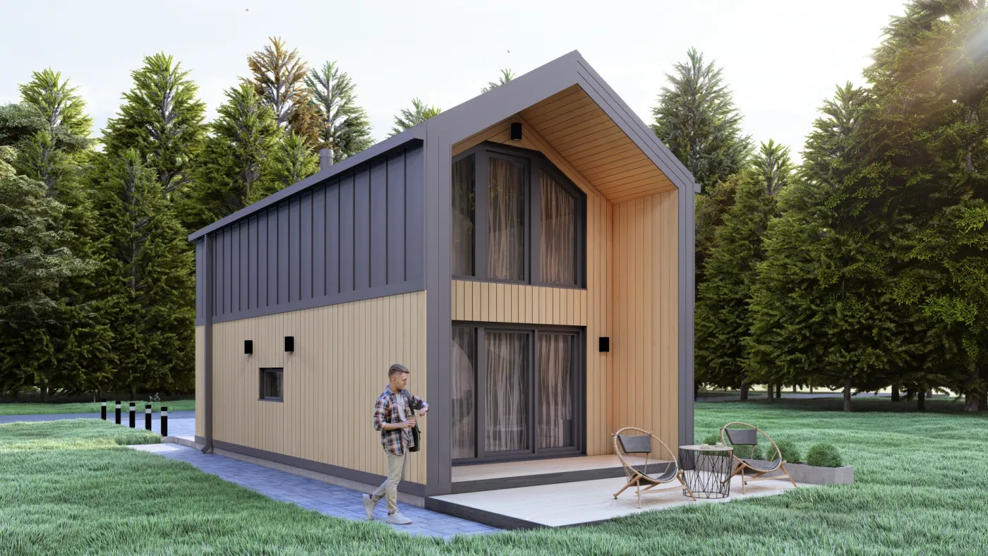 Projekty Domów z Prefabrykatów 35m2